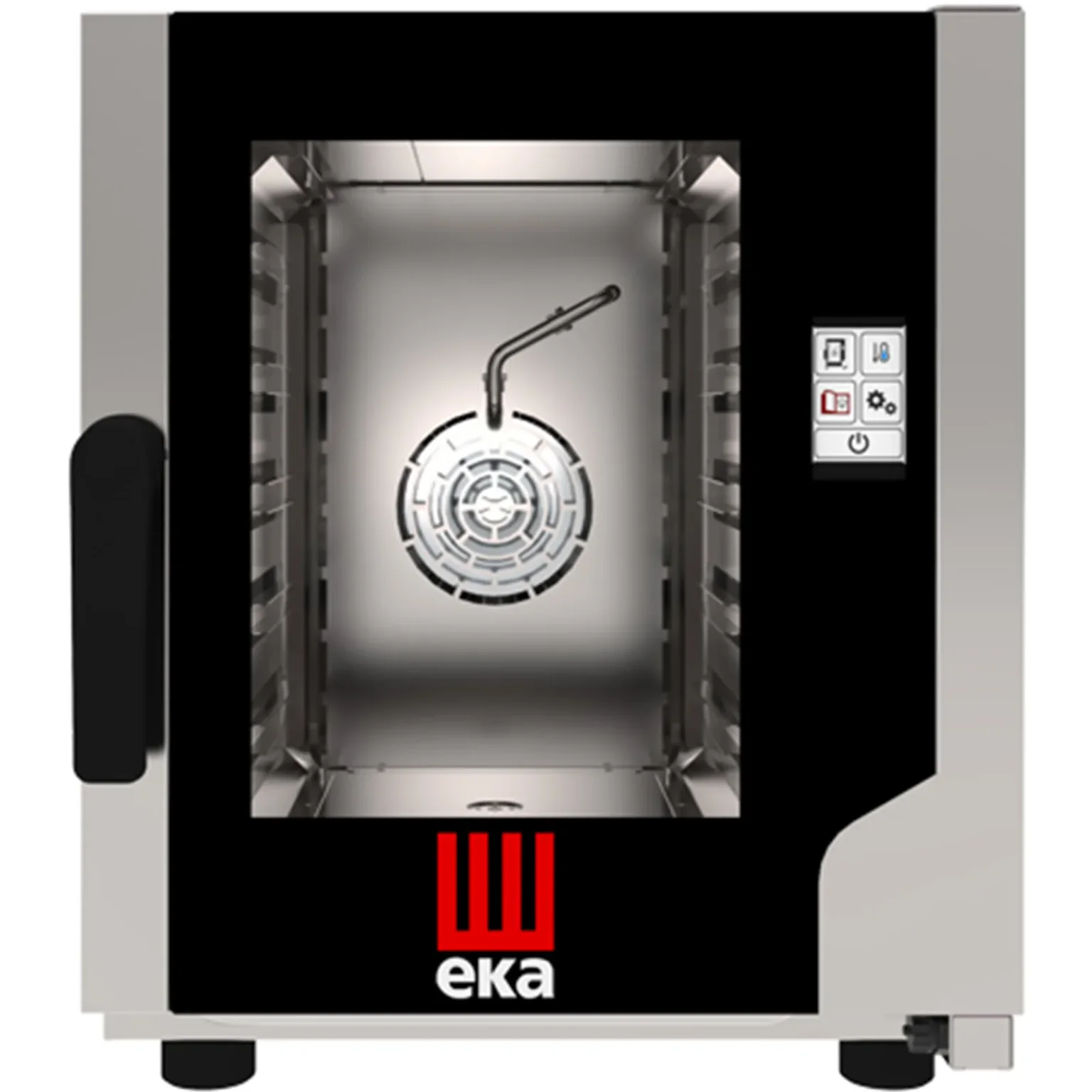 Elektromos konvekciós gőzsütő érintőképernyővel, 5 x GN 2/3, 3,2 kW
