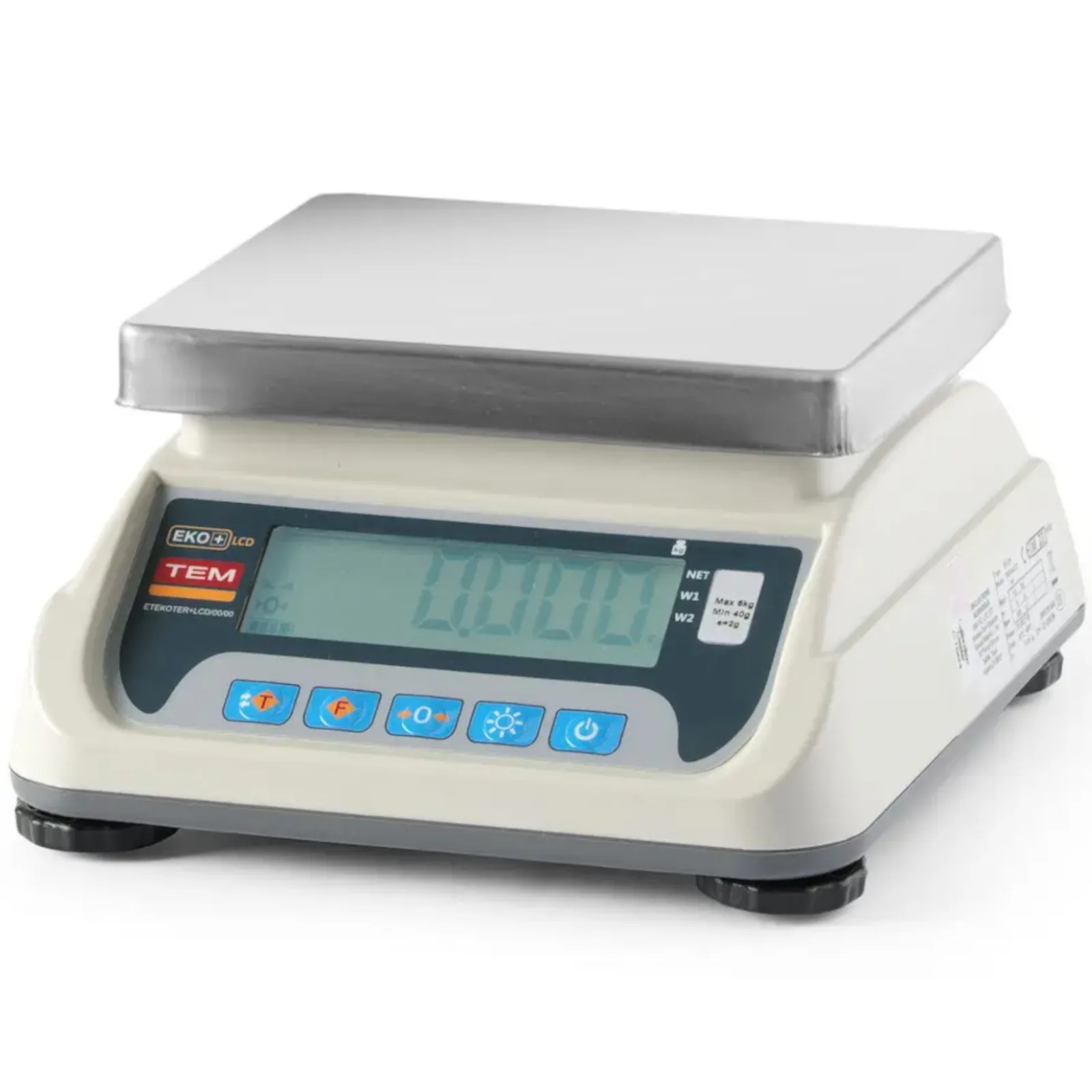 M LCD RS232 ECO+ 6 kg / 2 g tanúsított konyhai mérleg 3