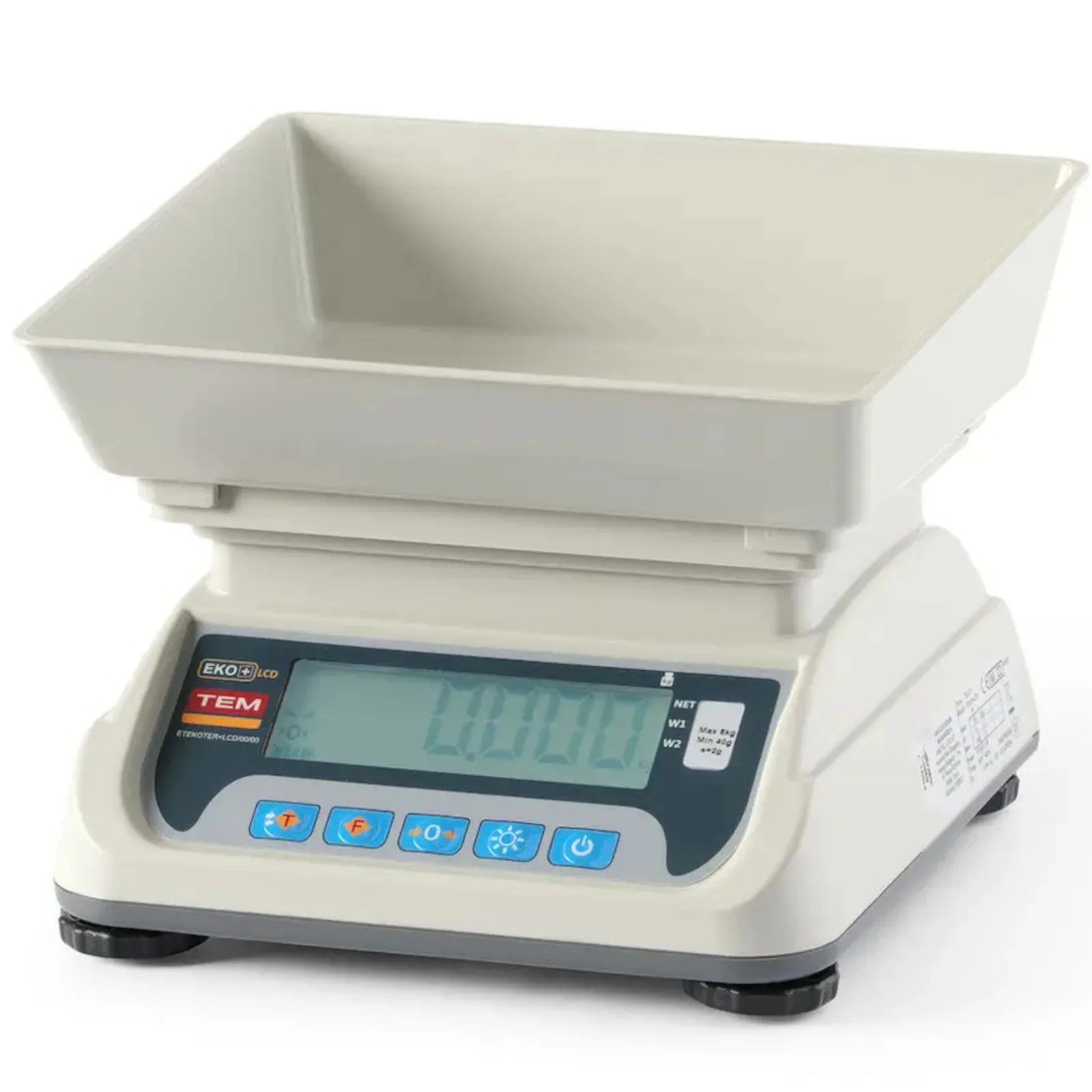 M LCD RS232 ECO+ 6 kg / 2 g tanúsított konyhai mérleg 4