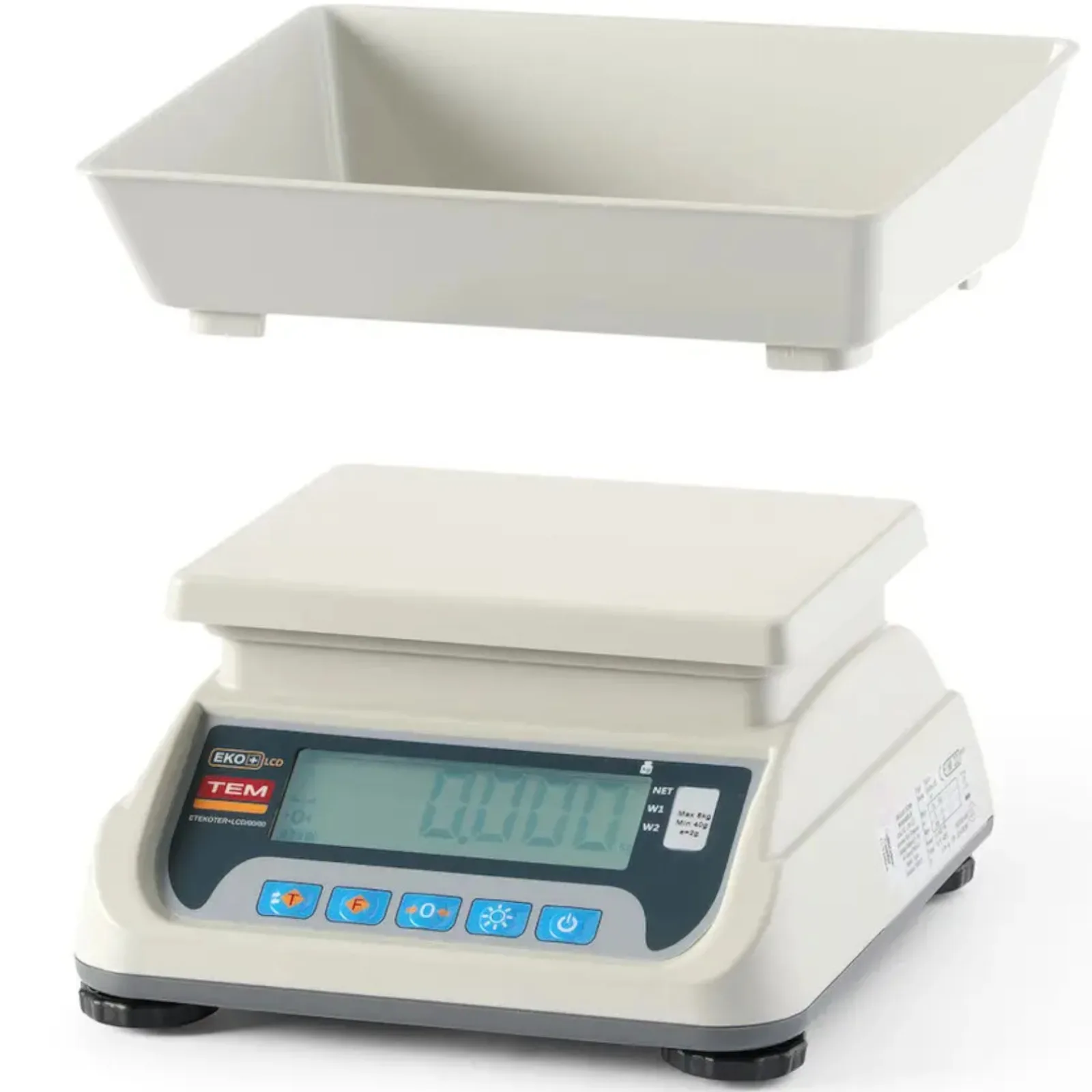 M LCD RS232 ECO+ 6 kg / 2 g tanúsított konyhai mérleg 5