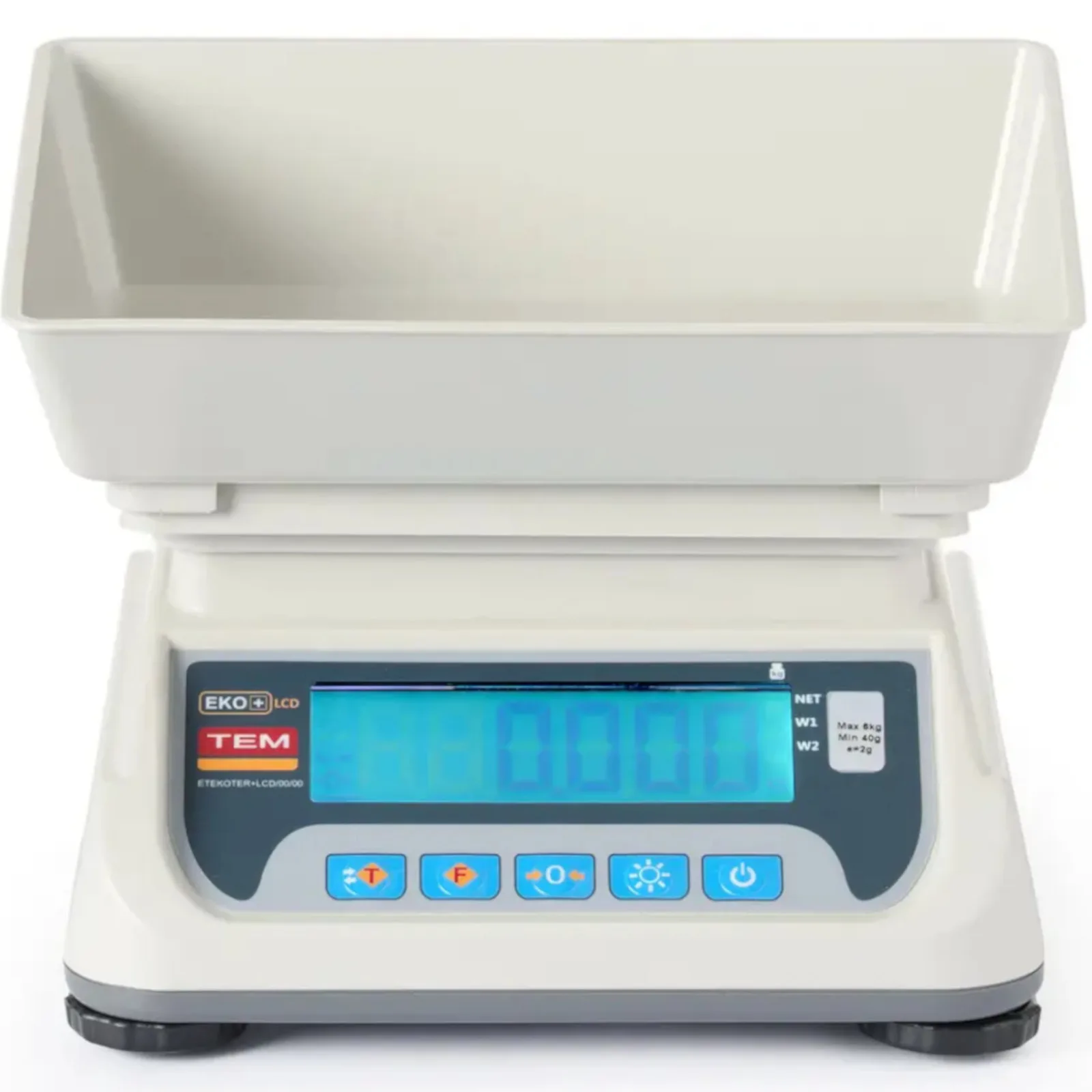 M LCD RS232 ECO+ 15 kg / 5 g tanúsított kereskedelmi konyhai mérleg 2