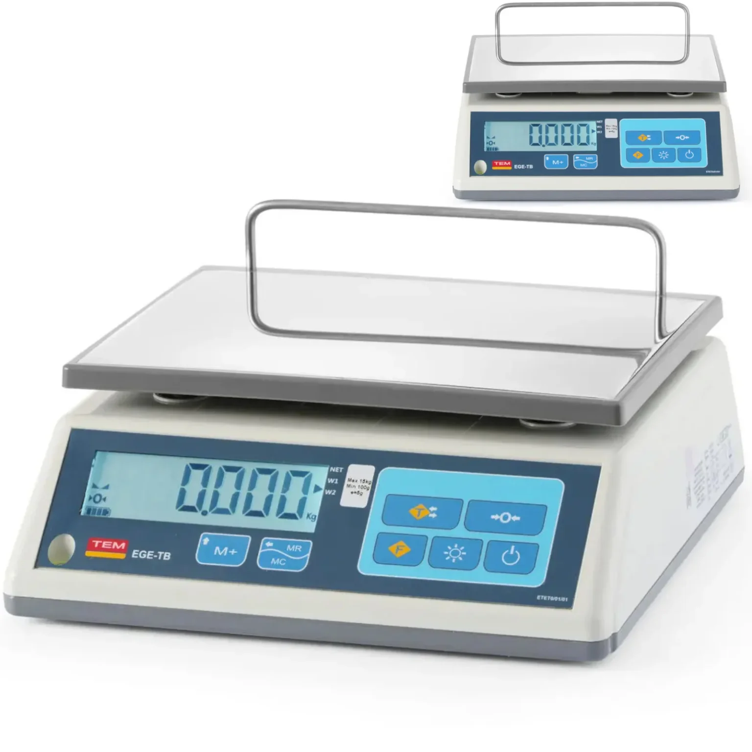 M EGE 15 kg 230x300 mm certificirana trgovačka vaga