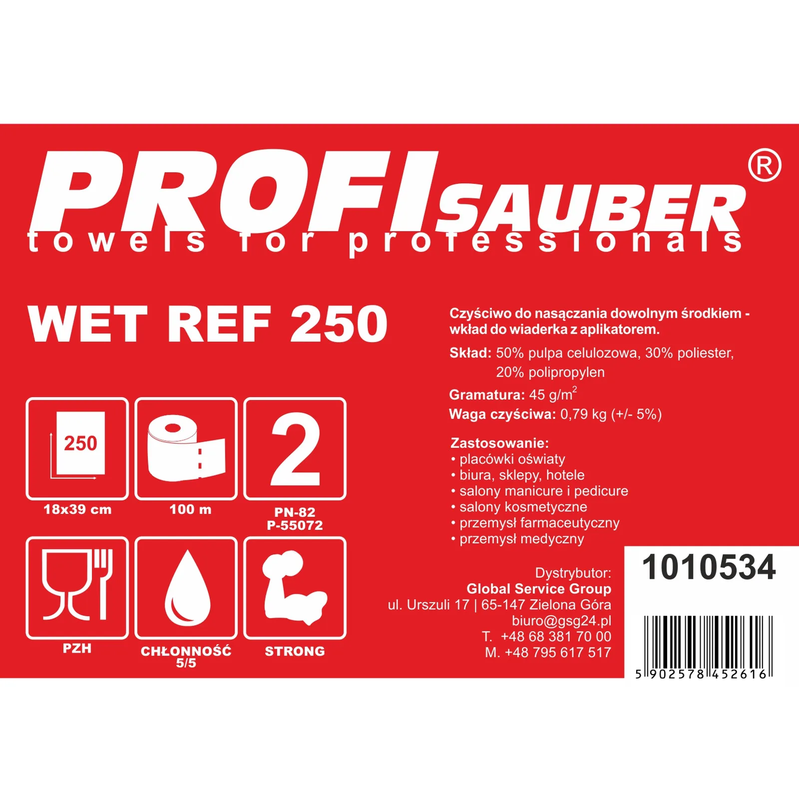 Wipes for the ProfiSauber WET REF 250 soaking bucket - REFILL 3