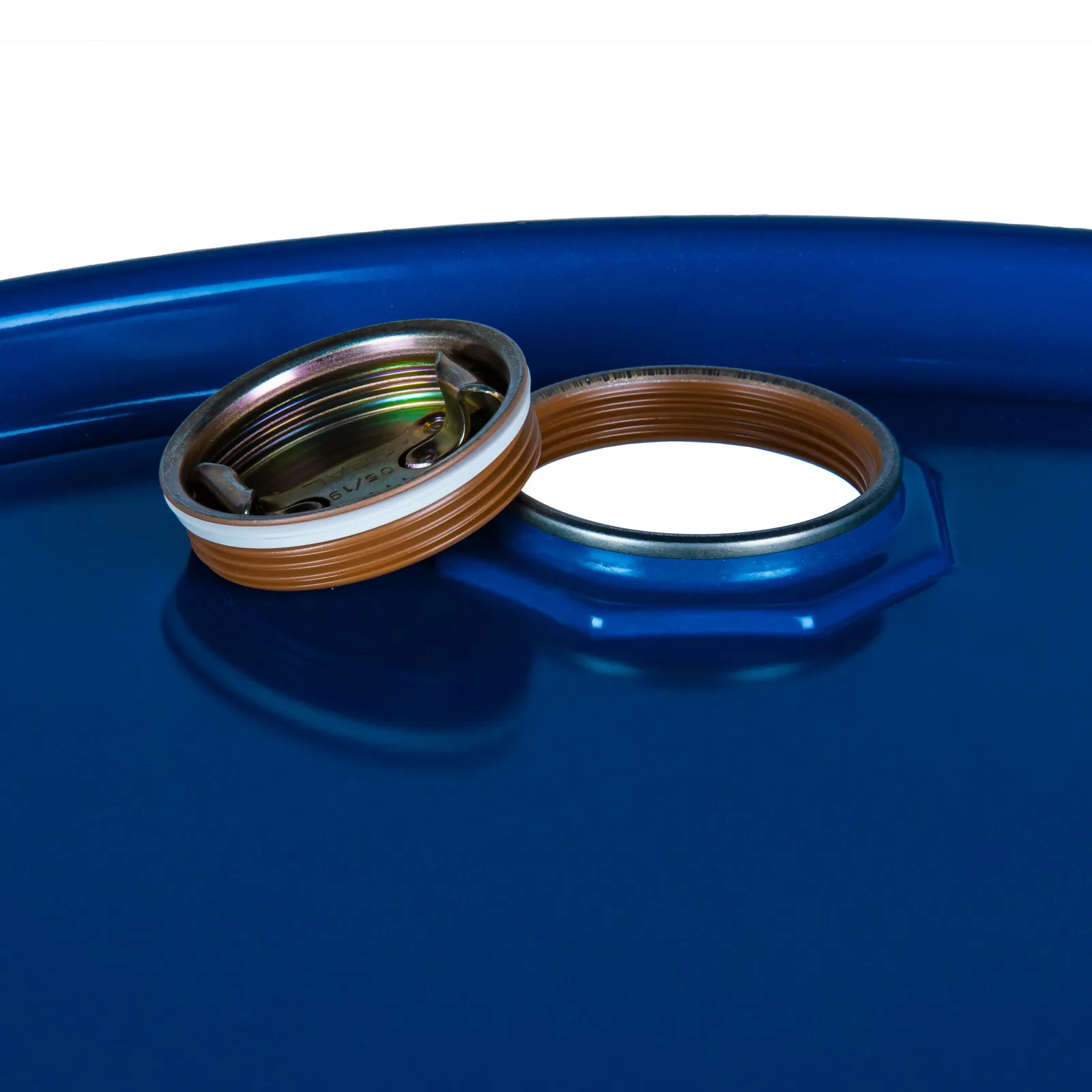 ISO OH steel drum with removable lid, 2 openings (2" and 3/4"), painted, 210L 4