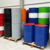 TH 216,5 L butoi metalic din oțel cu caneluri, dopuri de 3/4" și 2" - CULORI MIXTE 3
