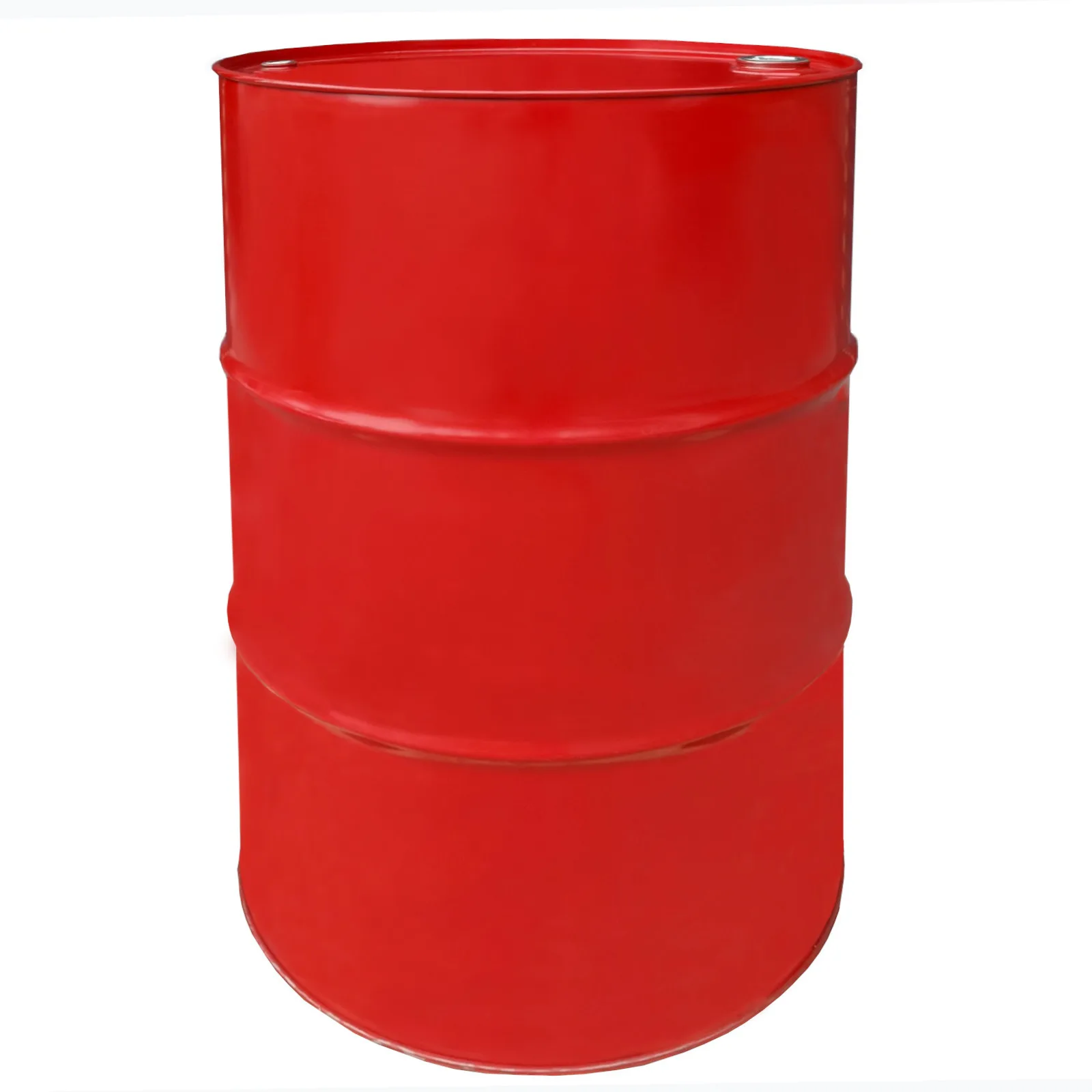 TH 216,5 l-es acél hordó barázdákkal, 3/4 és 2 hüvelykes dugókkal – RED MIX