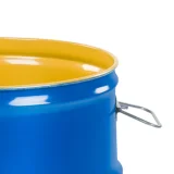 Butoi din oțel OH 100L, capac detașabil, dopuri de 2 3/4", interior vopsit - albastru 2