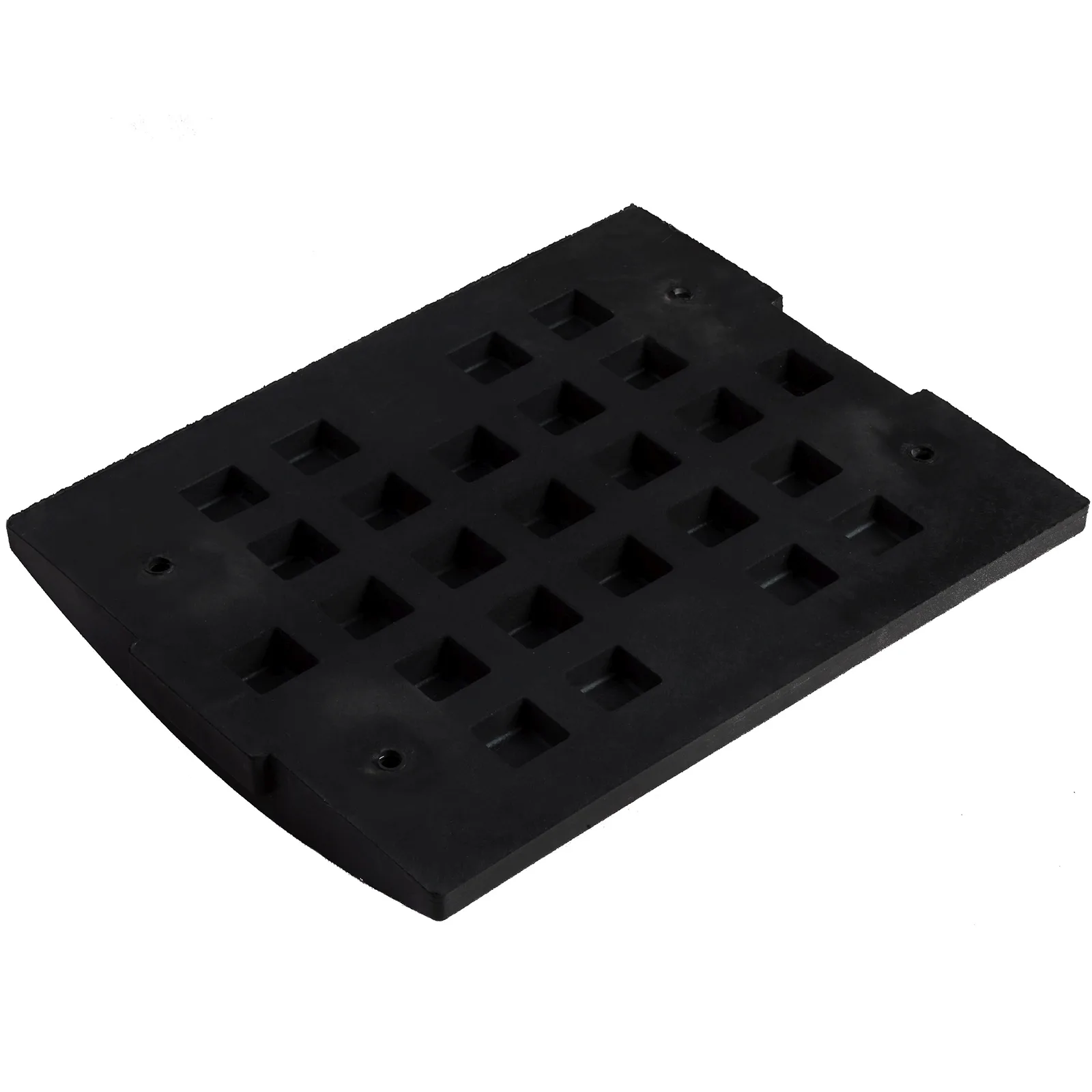 Rubber center speed bump, width 480x395x60mm 10