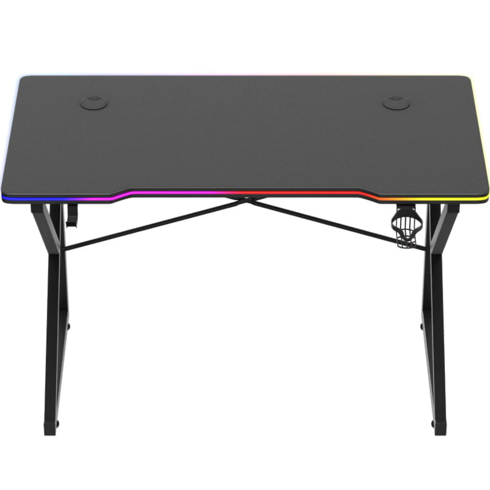 Birou pentru jocuri HERO 1.7 RGB LED 120x60 cm - Negru 8