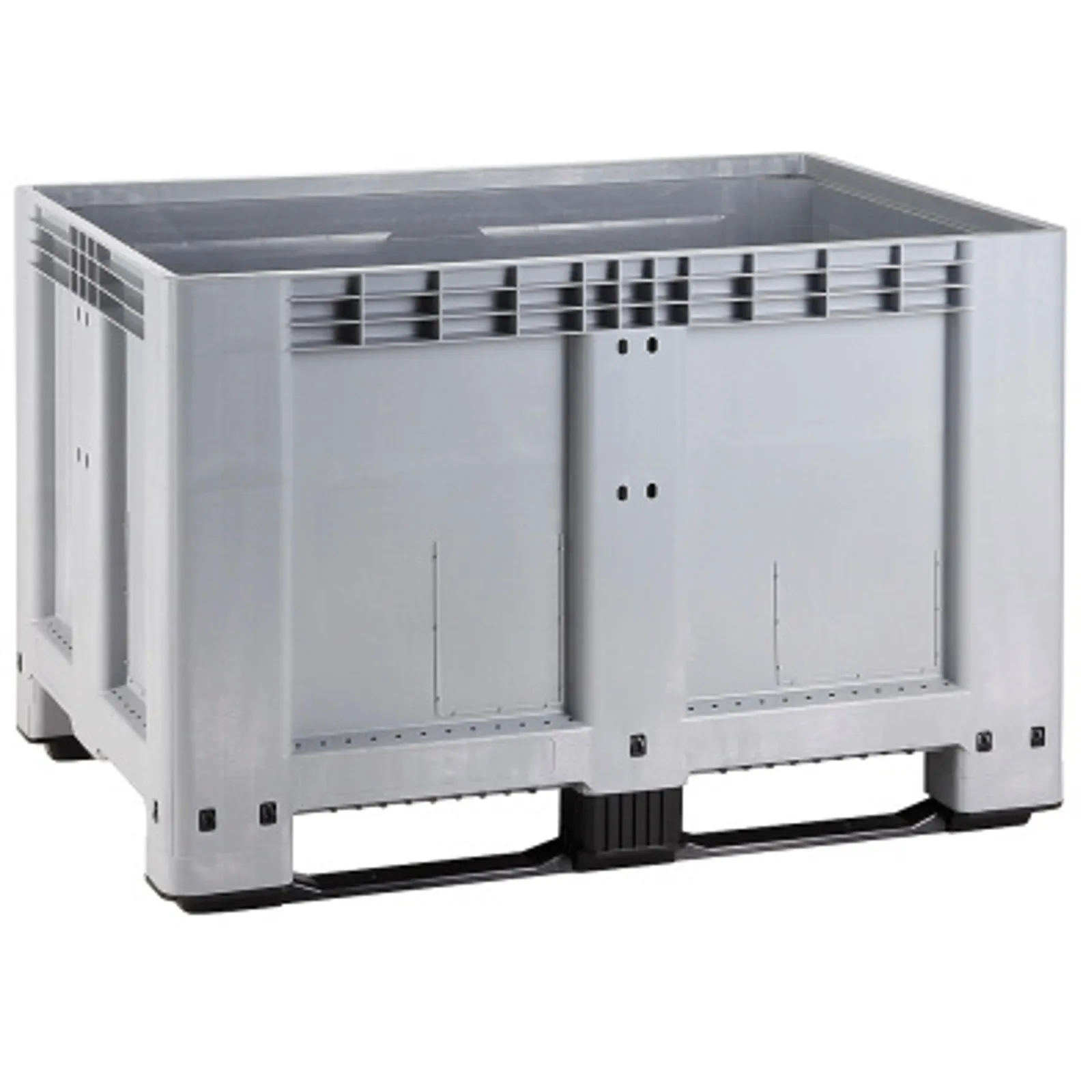 610 l-es konténer raklappal és fedéllel 120x100x76 cm UN ADR