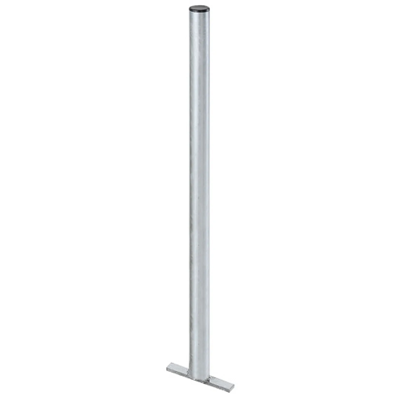 Horganyzott acél oszlop utcai szemeteshez 60x1200 mm