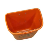 Coș de gunoi stradal DIN 50L pentru montare pe stâlp sau perete - portocaliu 4