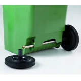 Coș de gunoi maro de 120 L certificat Europlast Austria pentru deșeuri organice și resturi alimentare 4