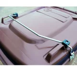 Coș de gunoi GASTRO cu capac etanș pentru gunoi și resturi alimentare - maro 240L 2