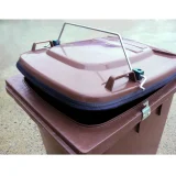 Coș de gunoi GASTRO cu capac etanș pentru gunoi și resturi alimentare - maro 240L 3