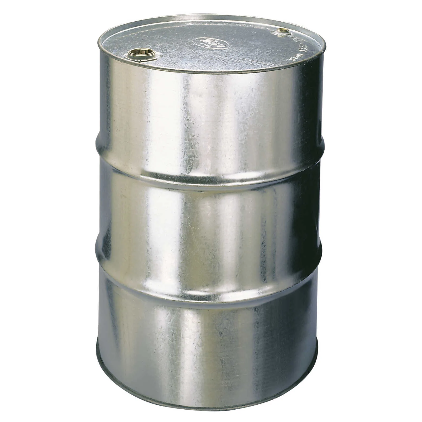 200 literes horganyzott acél hordó 3/4'' és 2'' furatokkal