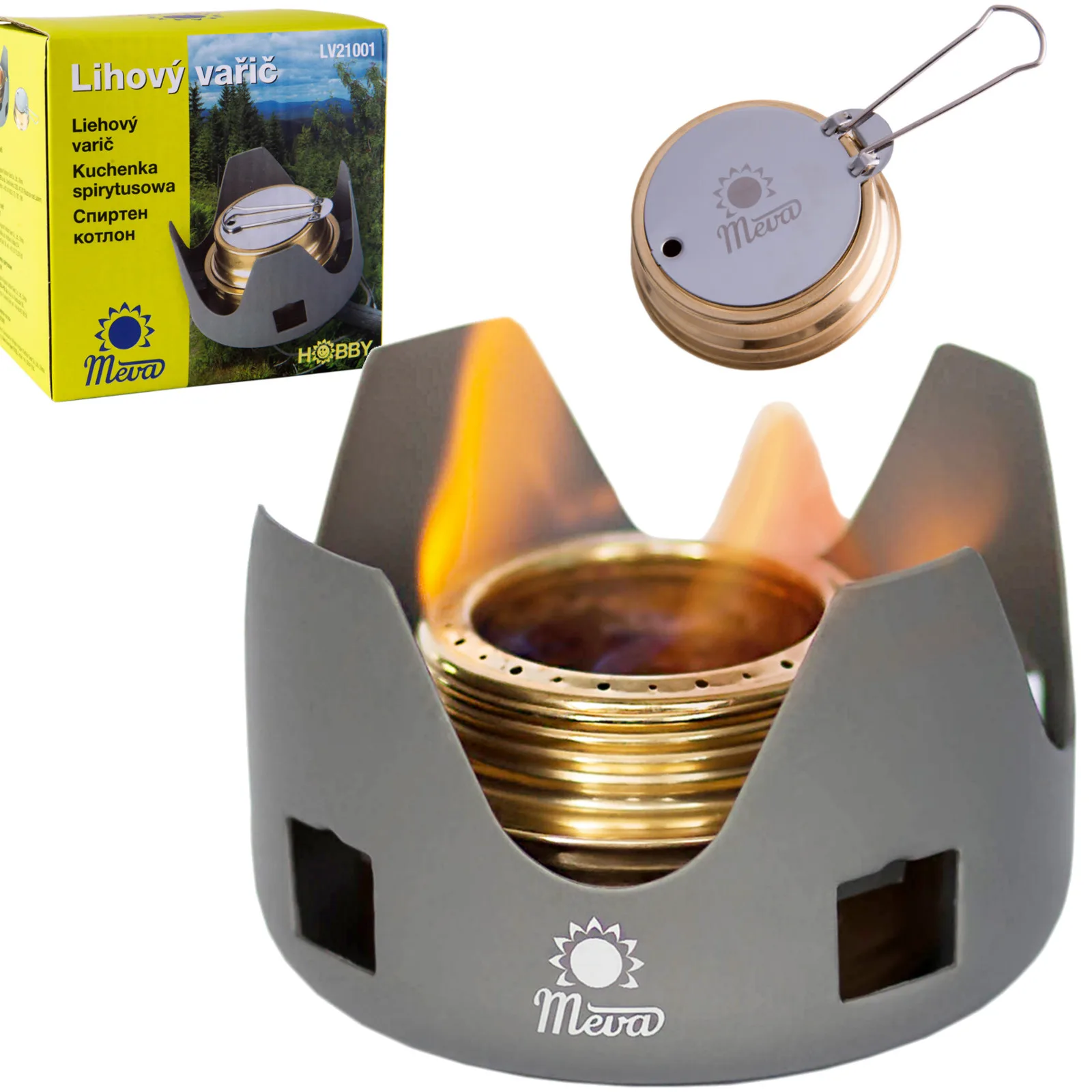 MEVA etanolüzemű kempingkályha