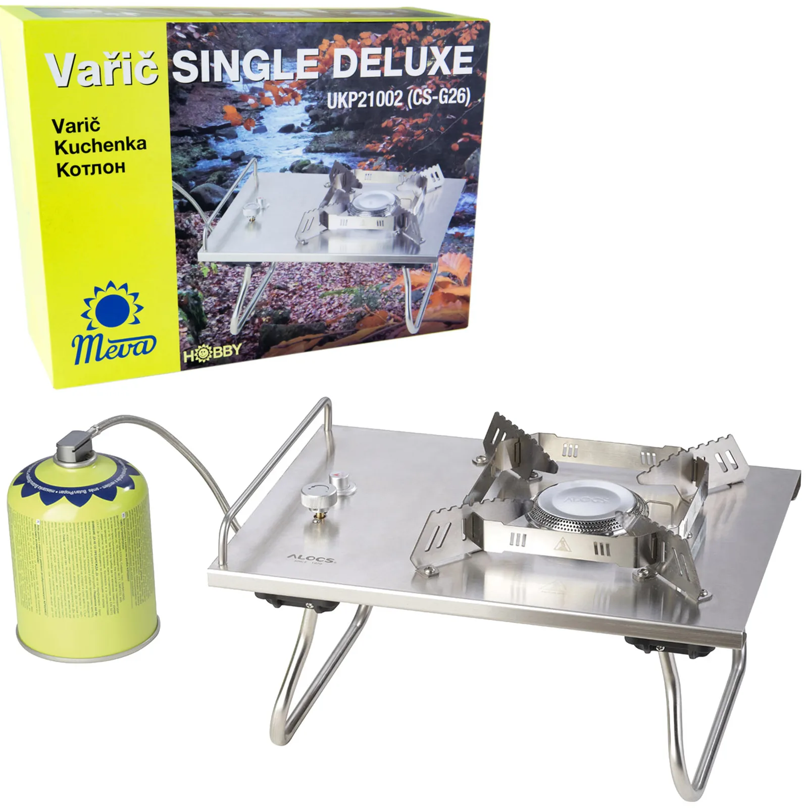 SINGLE DELUXE 5 kW-os gázkemping-tűzhely