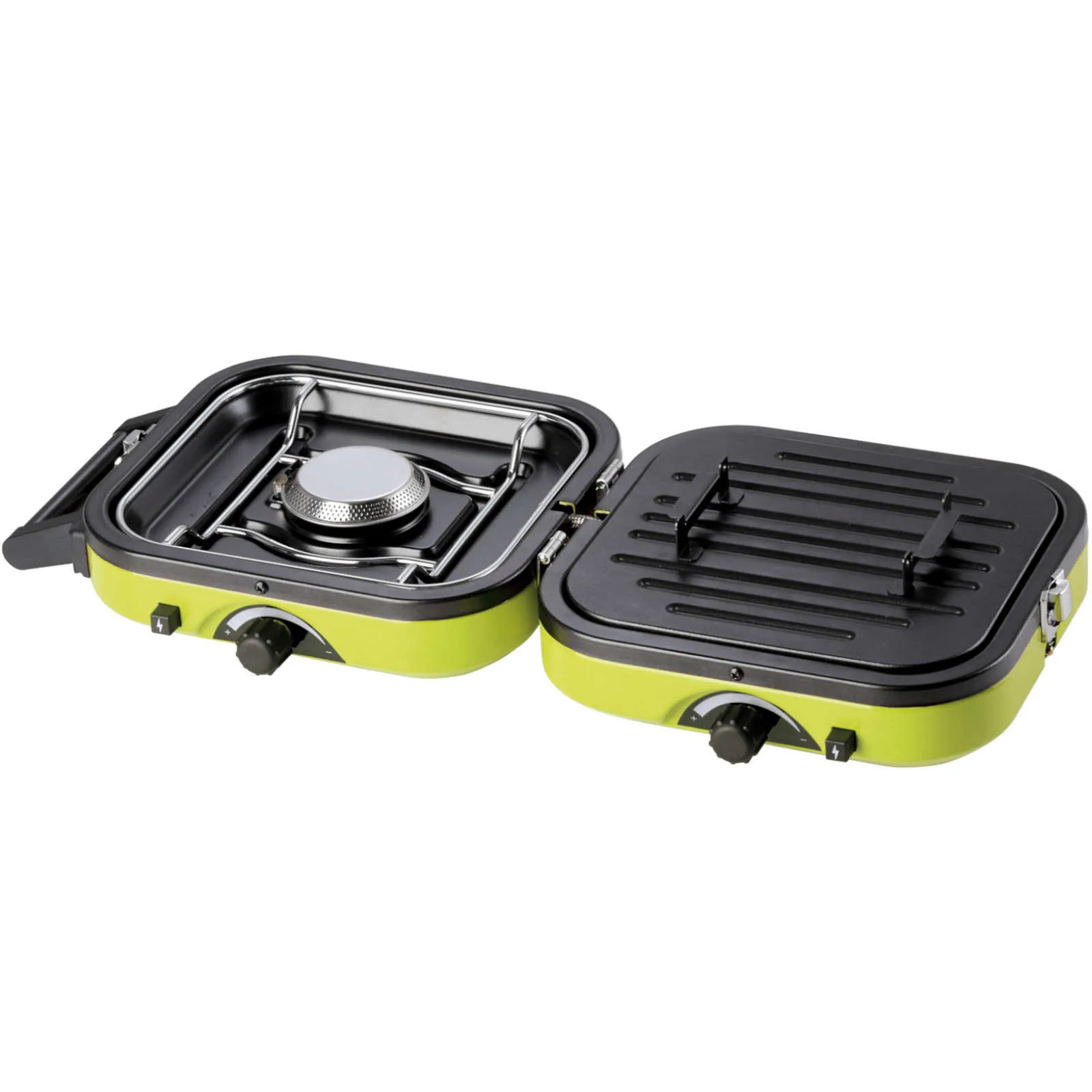 DUAL COMPACT + GRILL double camping stove 5