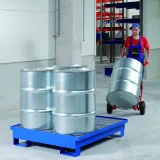 Wanna wychwytowa metalowa na 4 beczki 200L 120x120cm 4