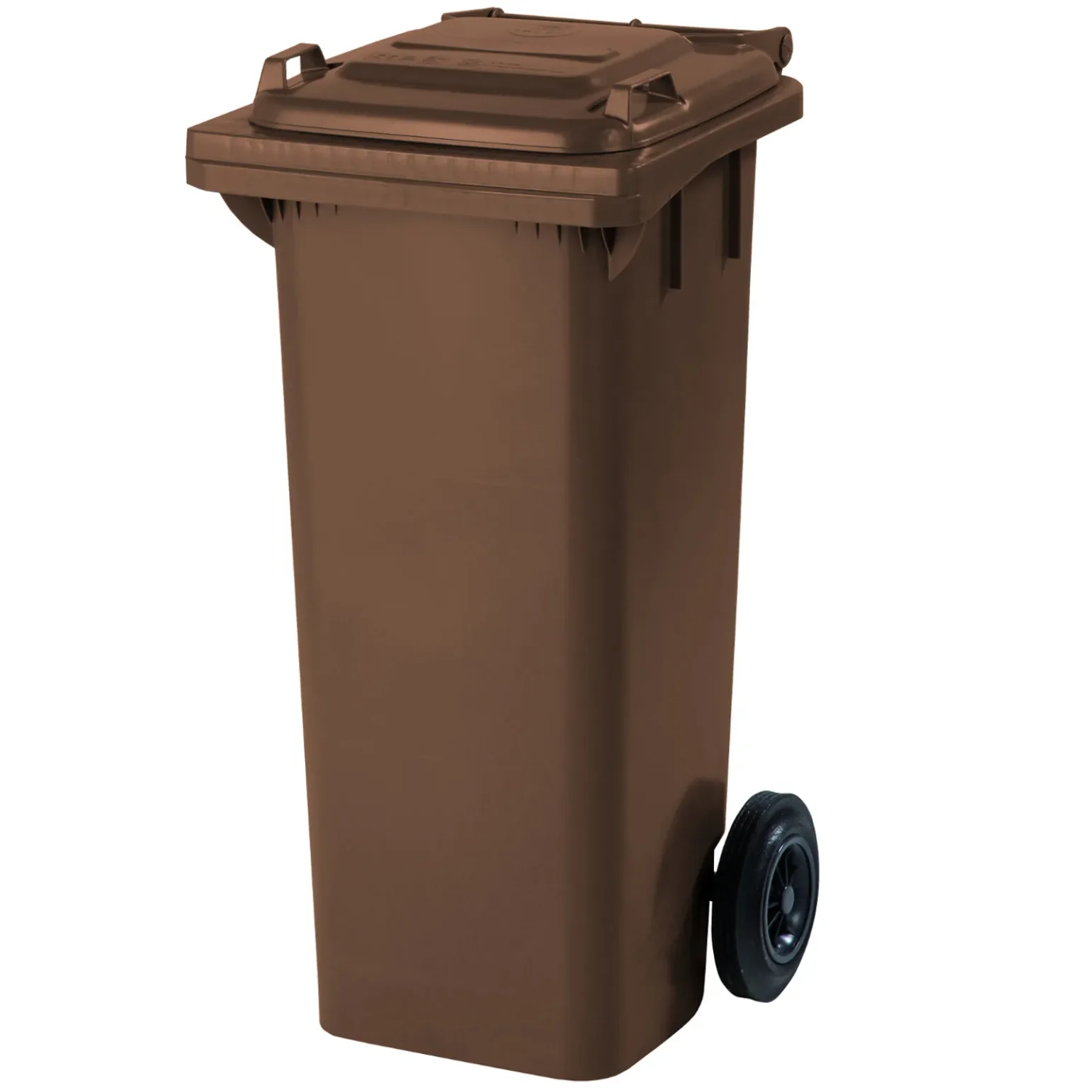 EUROPLAST Coș de gunoi maro de 80 L pentru deșeuri organice