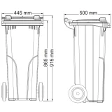 EUROPLAST Coș de gunoi negru de 80 L 3