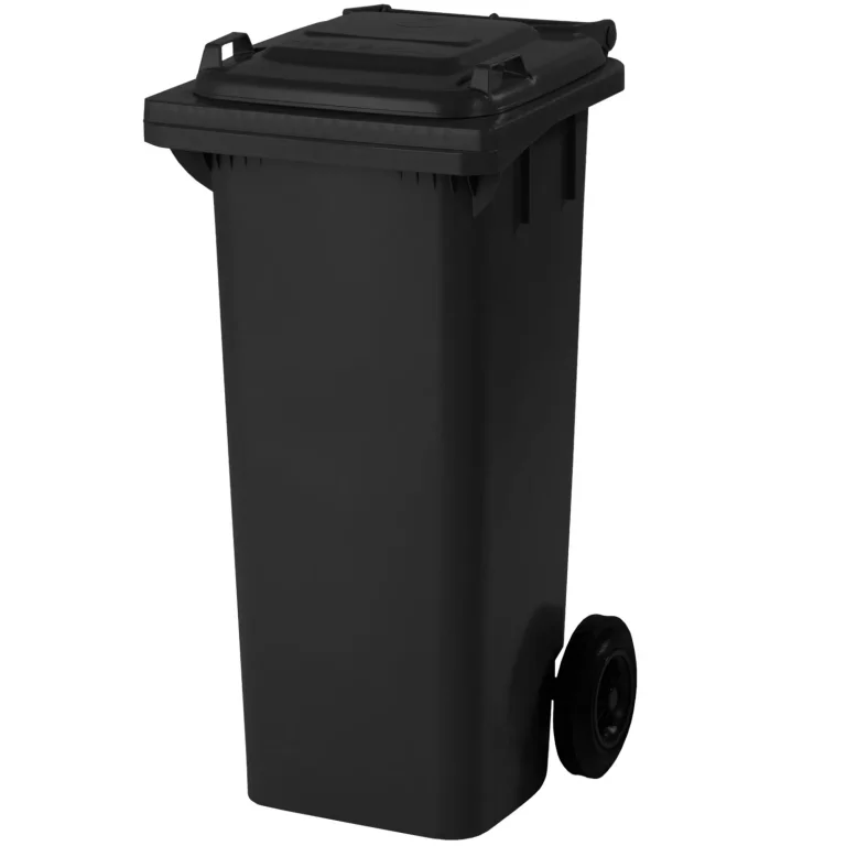 EUROPLAST 80 literes fekete hulladékgyűjtő
