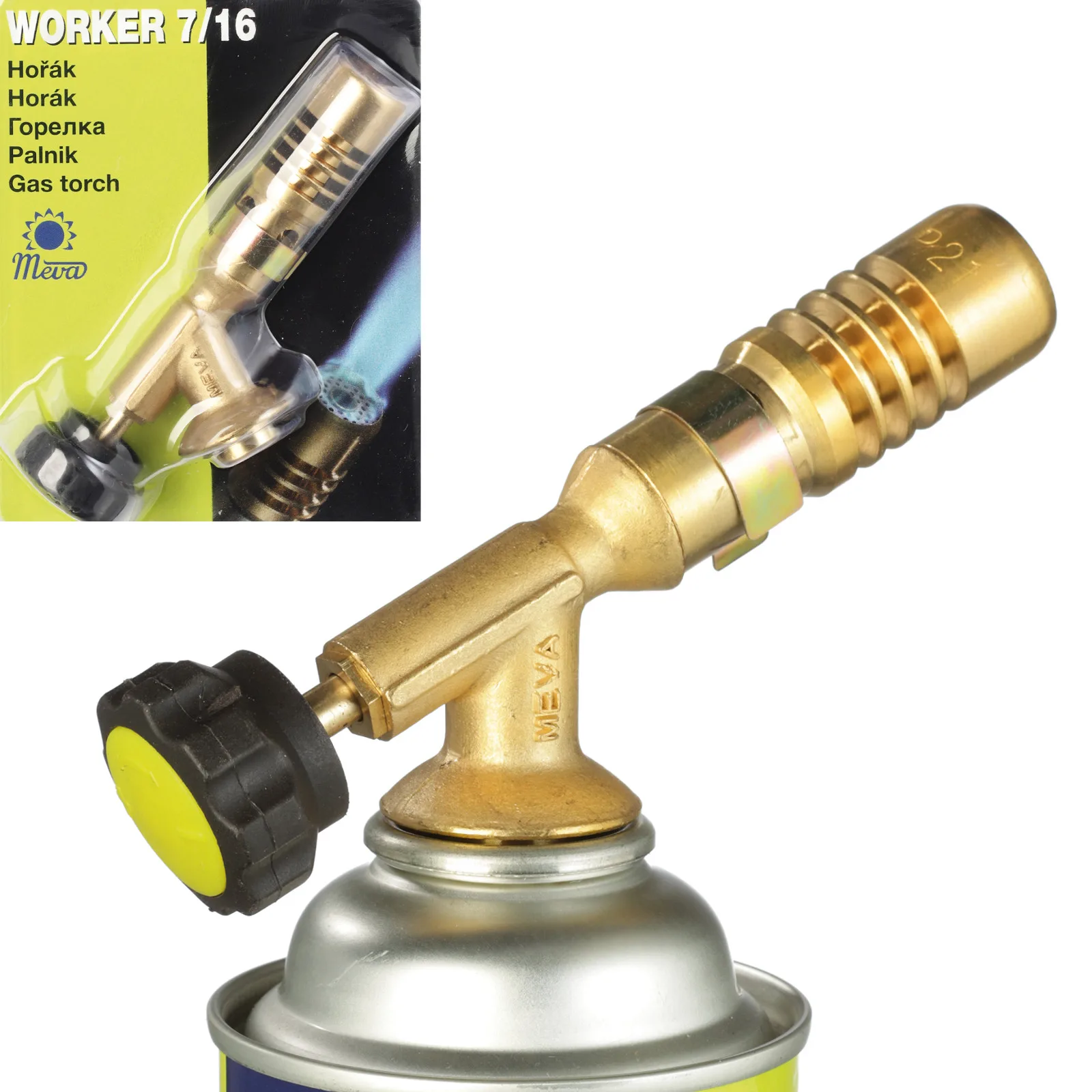 PB patronos gázégő 7/16'' szeleppel WORKER 1,8 kW