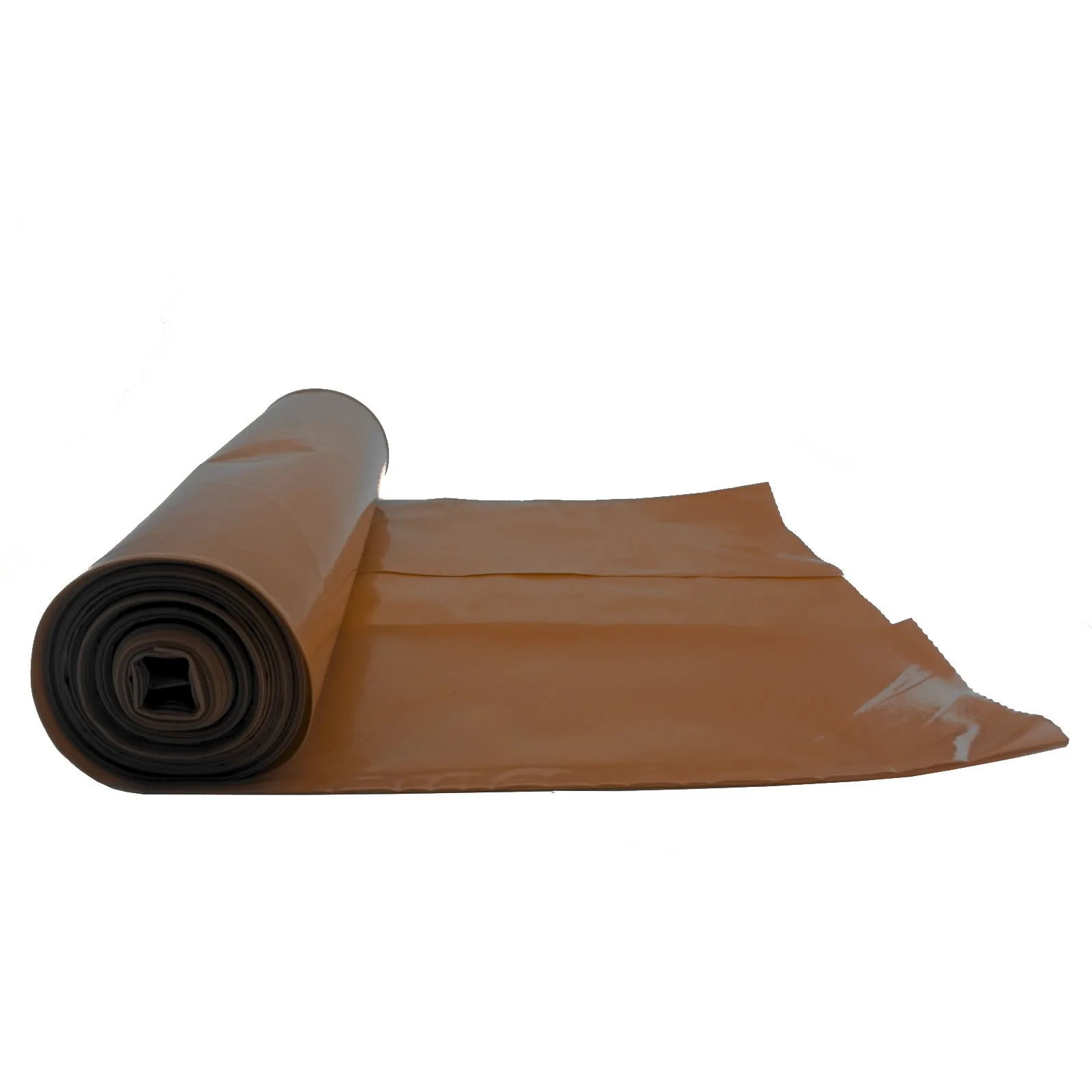 50-micron thick, durable trash bags, roll of 25 - brown 120L 2