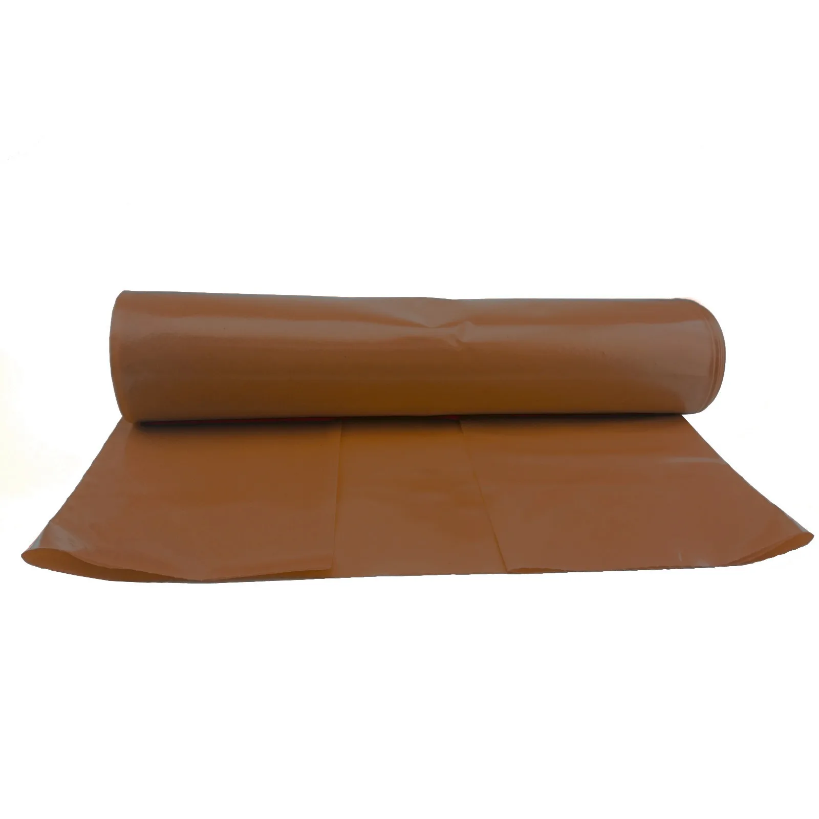 50-micron thick, durable trash bags, roll of 25 - brown 120L 3