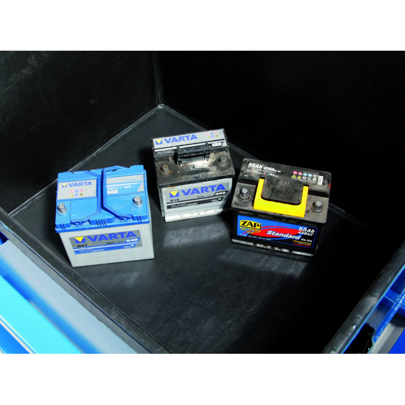 Certified metal acid-resistant container, battery box 120x100x91cm 500L 7