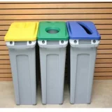 Veko na odpadkový kôš Rubbermaid SLIM JIM, štandardné, zelené 2