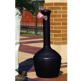 Popielniczka wolnostojąca zewnętrzna czarna z pojemnikiem 15L śr. 33cm wys. 100cm 2