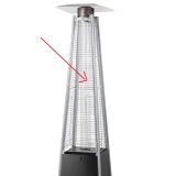 Tuba rura szklana do lampy gazowej grzejnika PIRAMIDA 5