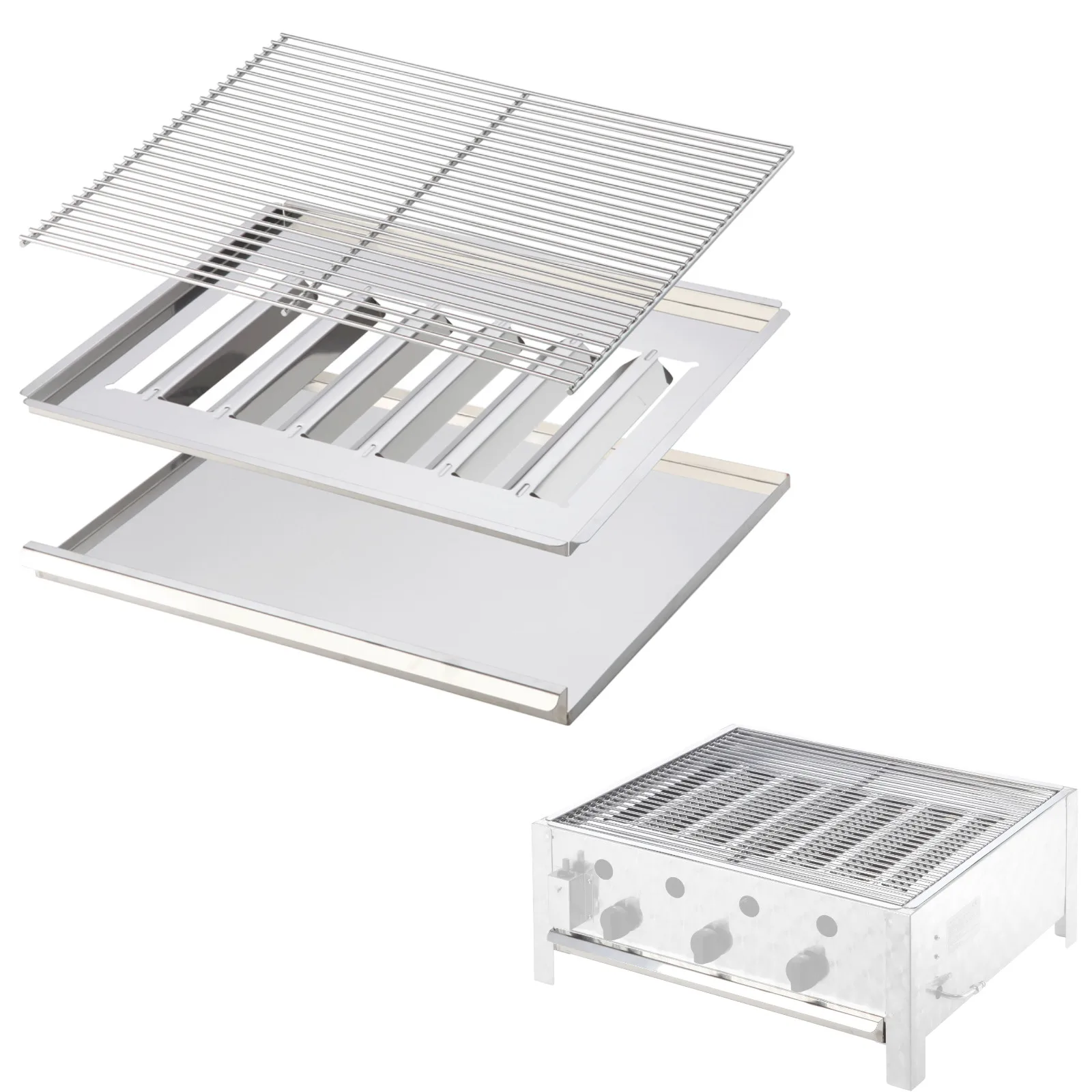 PELVIS / RASCAL Gázgrill rács szett 3 - 3 darabos