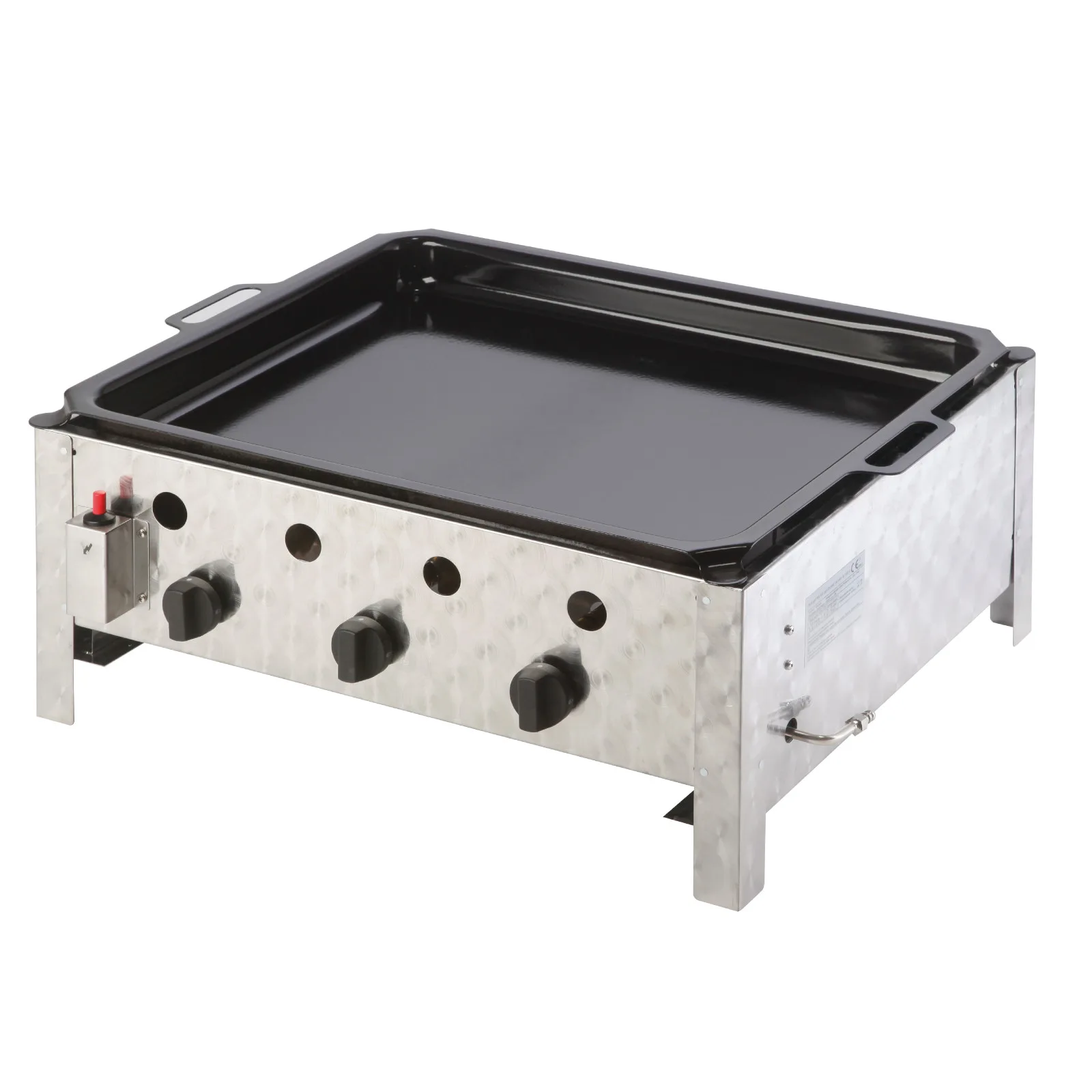 Gas griddle, 3-burner gas grill with griddle PELVIS 10 kW 2