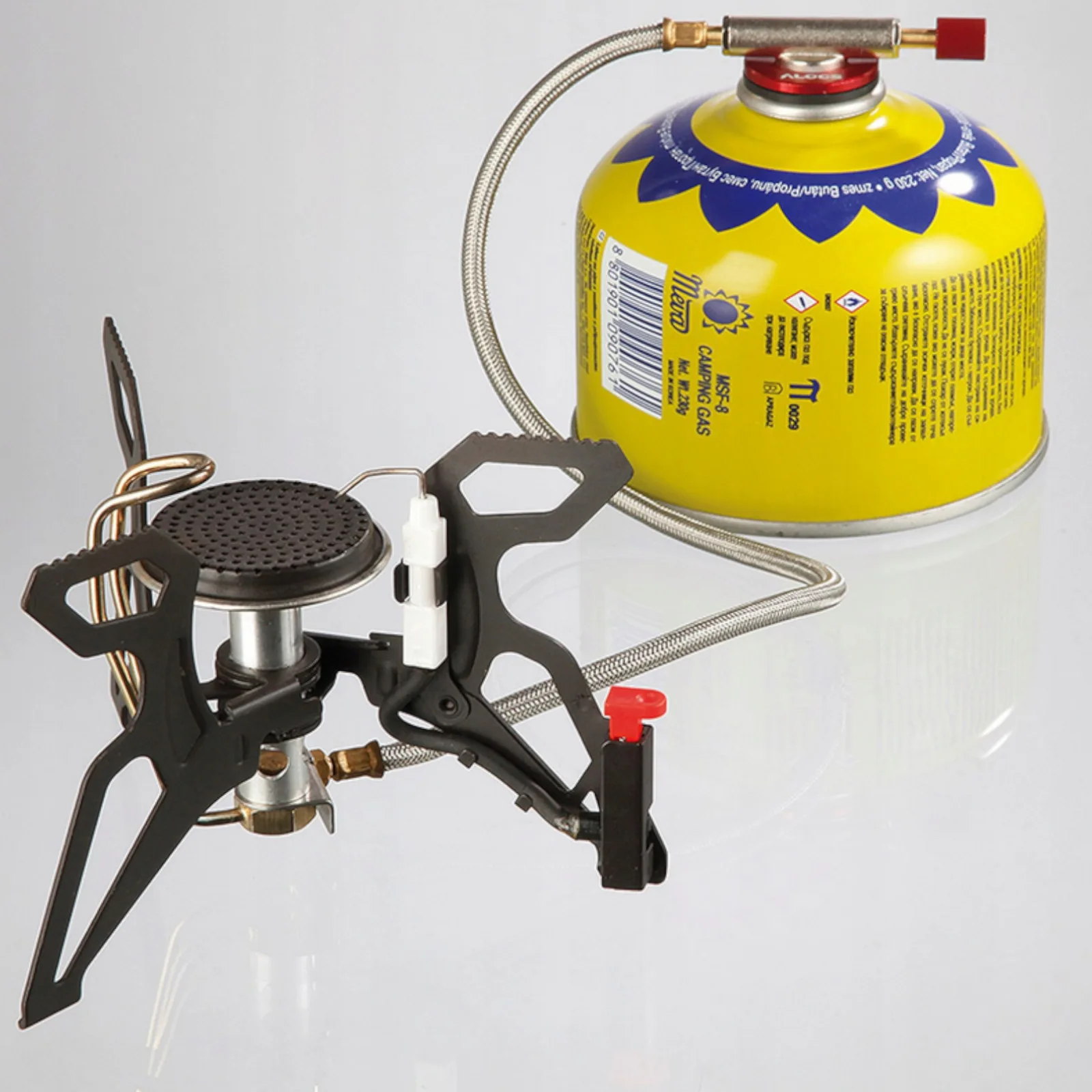SPIDER PRO 3 kW-os kempingfőző gázégővel és piezo gyújtóval