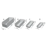 Dulap de atelier sudat cu containere pentru șuruburi, dimensiuni 95x40x195 cm, SET DE 50 buc. 6