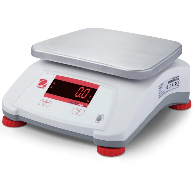 VALOR 2000 IP68 vízálló LED konyhai ellenőrző mérleg vendéglátóipari felhasználásra, 6 kg / 1 g - OHAUS V22PWE6T