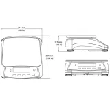 RANGER 3000 3 kg / 0,1 g Kompaktná priemyselná elektronická stolná váha – OHAUS R31P3 3