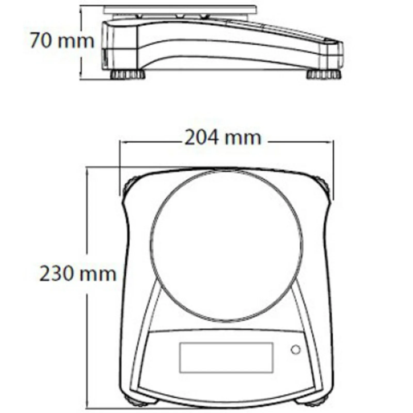 NAVIGATOR NV 620 g / 0,01 g Cântar de banc compact de precizie - OHAUS NV622 4