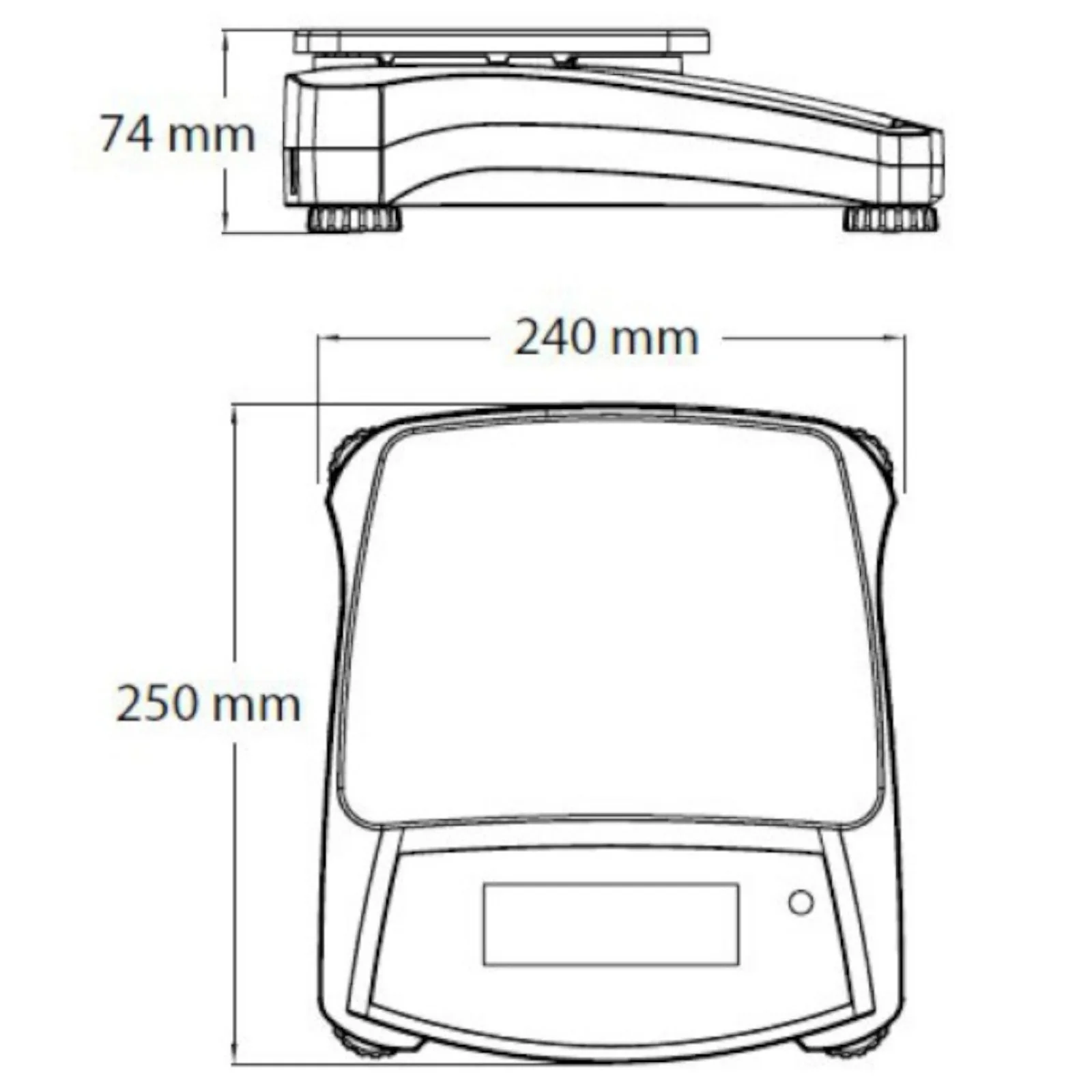 NAVIGATOR NVT 6200g / 1g profesionalna precizna tehnička stolna vaga - OHAUS NVT6200 5