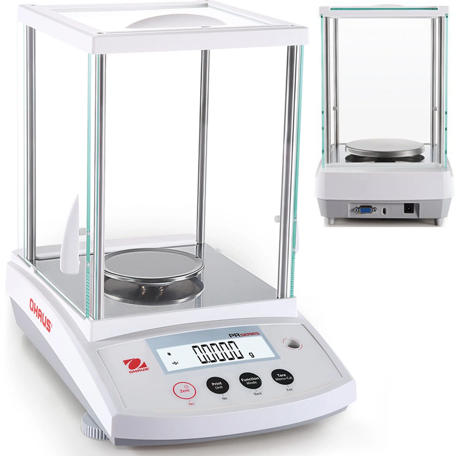 Professzionális, M-hitelesített analitikai laboratóriumi mérleg LCD kijelzővel, 220 g / 0,1 mg - OHAUS PR224M