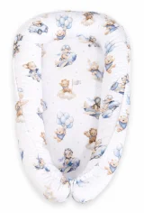 Baby nest double-sided Premium Cocoon for infants MY SWEET BABY- Blue Sky Bears