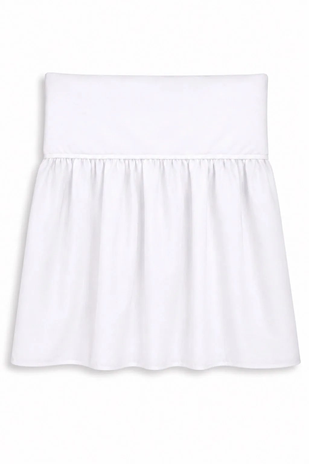 Dust Ruffle Crib - Bed Skirt - Masking flounce 120x60cm - white