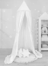 Hanging cotton canopy for children's room - white 6