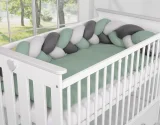 Knot bumper- pastel green - gray - anthracite 3