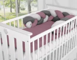 Knot bumper- pastel violet - gray - anthracite 2