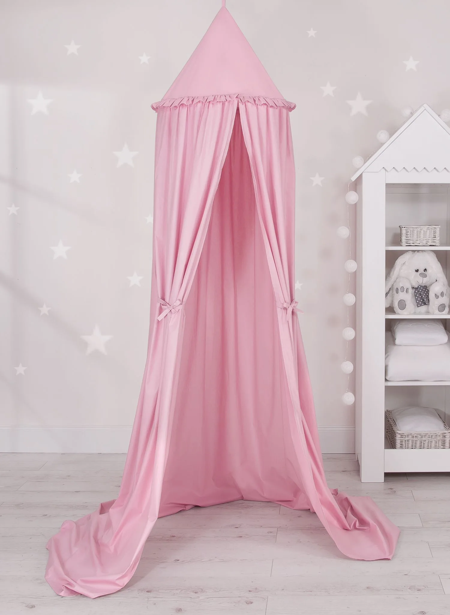 Hanging cotton canopy for children's room - pink 8
