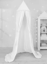 Hanging cotton canopy for children's room - white 8